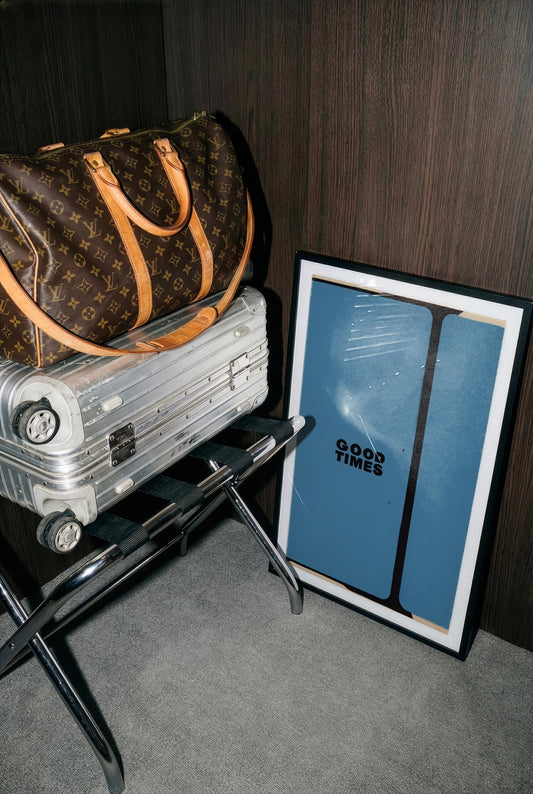 Good Times Wall Print | Minimalist Wall Art Print | A5 A4 A3 Unframed Poster