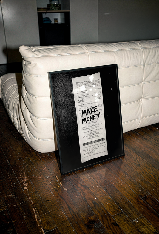 Make Money Wall Art Print | Minimalist Wall Art Print | A5 A4 A3 Unframed Poster